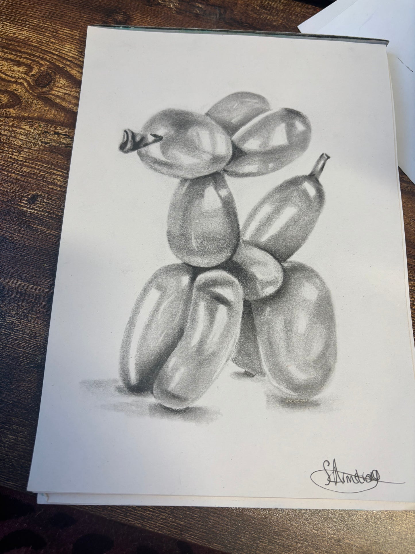 Balloon Dog Graphite Study