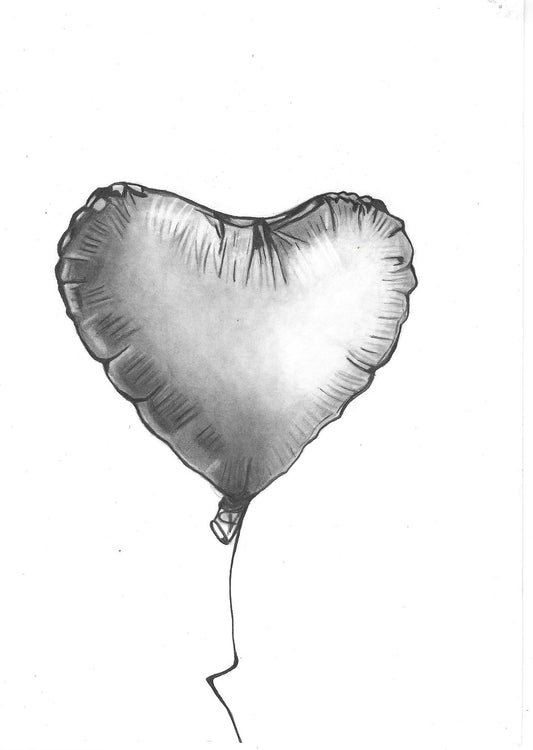 PRE-ORDER Heart Balloon Art Print